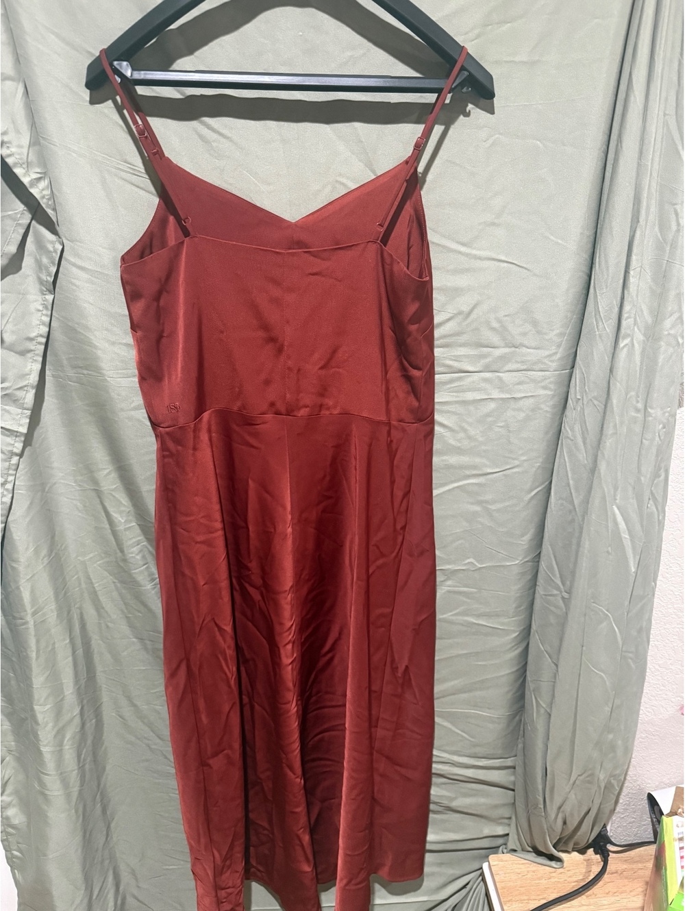 Levi's burnt orange midi slip dress